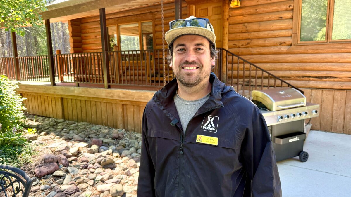 Colley Peters, the manager at KOA W. Glacier